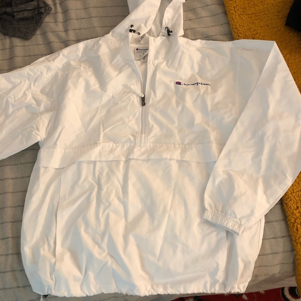 White champion windbreaker jacket